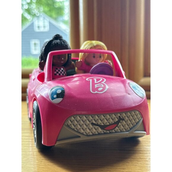 Fisher-Price Little People Barbie Convertible With 2 Figures - Picture 1 of 8
